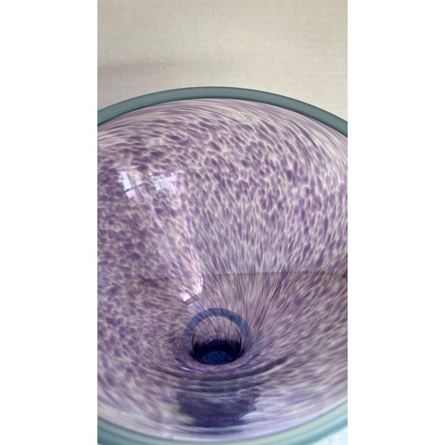 Signed & Numbered Young & Constantin Studio Art Glass Trumpet Vase 1992 For Sale - Image 9 of 16