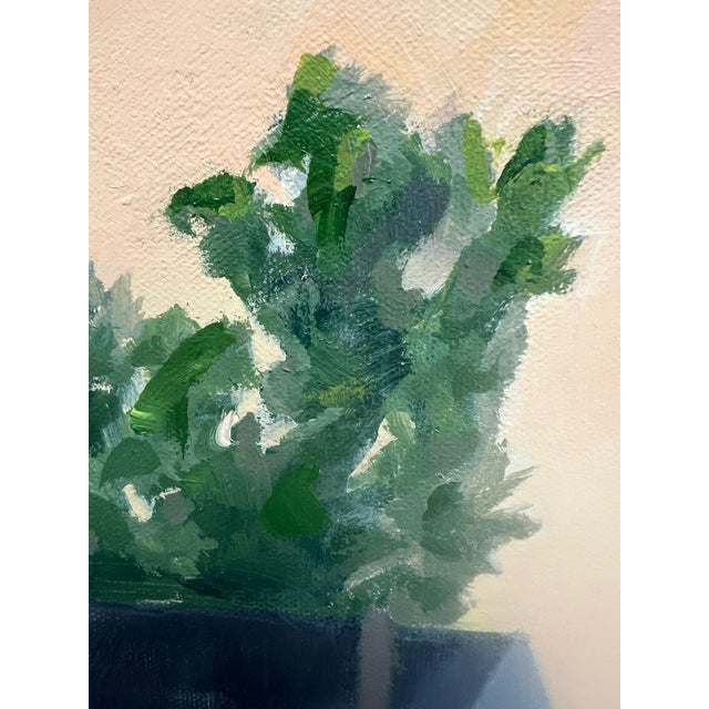 Dark Gray "The End of the Road" Contemporary Impressionist Cityscape in Grays and Orange by Mill Valley Artist Mary Anne McKernie For Sale - Image 8 of 11