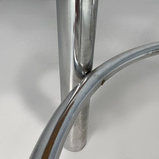 Italian Bauhaus Round Coffe Table in Wood and Metal, 1930s For Sale - Image 14 of 17