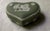 Ceramic 1950s Wedgwood Green Jasperware Heart Box For Sale - Image 7 of 12