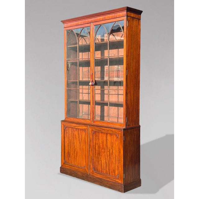 Antique George III Mahogany Library Bookcase, 1780 For Sale - Image 9 of 12