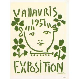 1957 After Pablo Picasso, Poster "Vallauris Exhibition 1951"