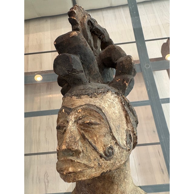 Brown Early 20th Century Carved African Fertility Sculpture For Sale - Image 8 of 11