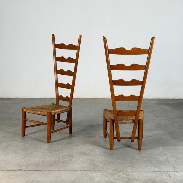 Gio Ponti Fireside Chairs by Gio Ponti for Casa E Giardino, Italy, 1939, Set of 2 For Sale - Image 4 of 18