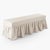 The Elena Bench from Zentique is a French Louis XVI bench with a button-tufted linen-cotton seat on a birch frame with...