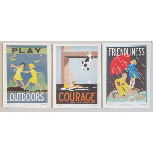 2020s Grade School Citizenship Guide Prints - Set of 3 Unframed For Sale - Image 5 of 5