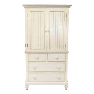 Beadboard Armoire/Media Cabinet For Sale