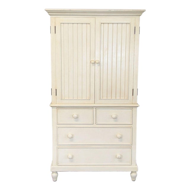 Beadboard Armoire/Media Cabinet For Sale