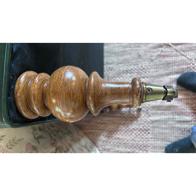 Traditional Turned Leg Ottoman For Sale In New York - Image 6 of 12