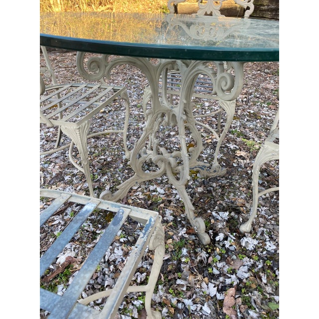 Cast Aluminum Garden Patio Set Chairish