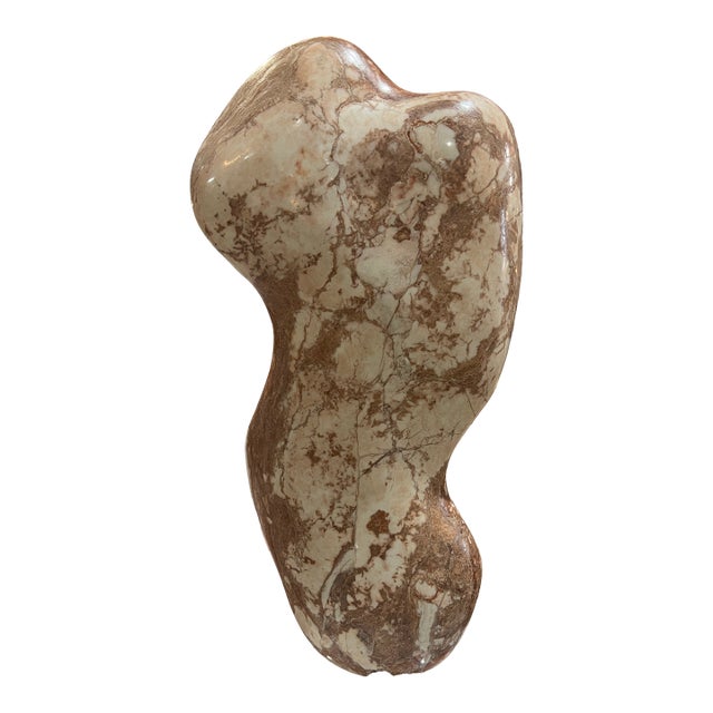 Pink Stone Silhouette Sculpture For Sale