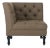 Tufted Corner Chair in Olive & Black For Sale