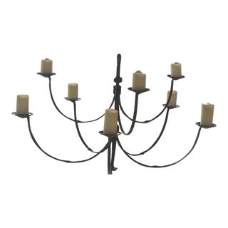 Rose Tarlow Large Iron Chandelier For Sale