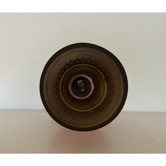 Early 20th Century Vintage Art Deco Opaque Pink Glass Table Lamp For Sale - Image 11 of 13