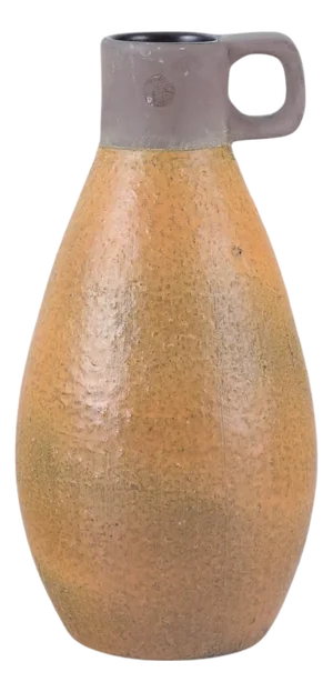 Glazed Ceramic Jug with Ochre Yellow Glaze by Ingrid Atterberg for Upsala Ekeby, 1960s