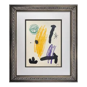 Hand Signed Original Joan Miro Lithograph in Color