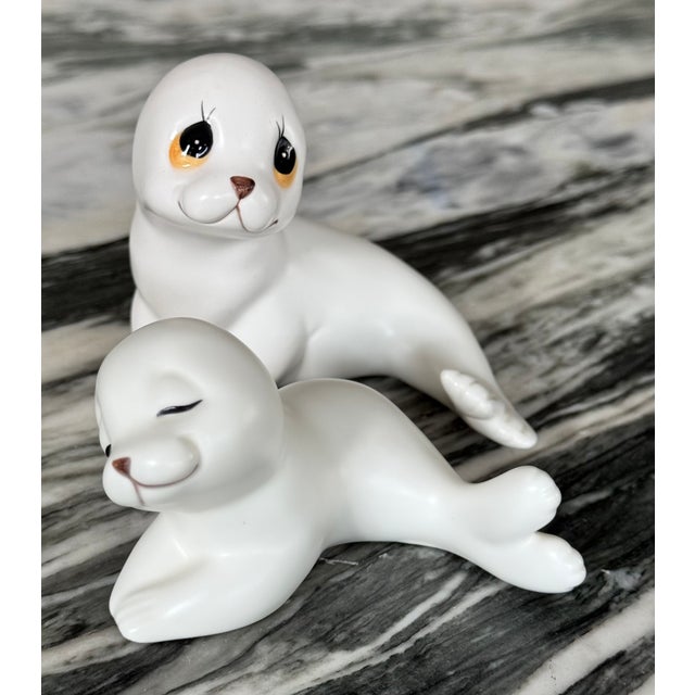 Contemporary Vintage Oxford Maritime Seal Figures - A Pair For Sale - Image 3 of 18