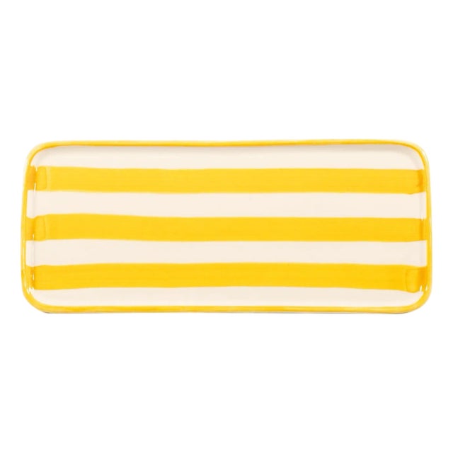 Lido Rectangular Plate - Set of 4 - Yellow For Sale