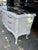 Paint 1970s Large Marble Top White Lacquer French Style Commode. For Sale - Image 7 of 7