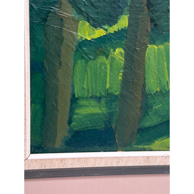 Thage Carlson, Forest , 1960s, Oil on Panel, Framed For Sale - Image 4 of 18