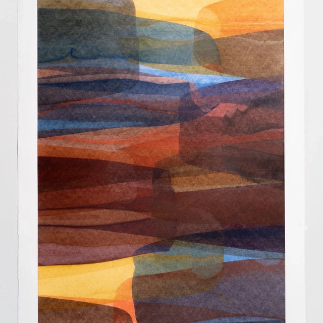 2020s Contemporary Abstract Layered Colorfield Painting Warm Earth & Sunset Palette by Casey R Klein For Sale - Image 5 of 7