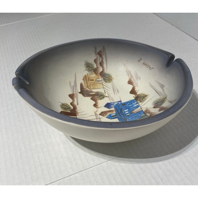 Mid 20th Century Mid 20th Century Sasha Brastoff Ceramic "Rooftops" Ashtray/Bowl For Sale - Image 5 of 8