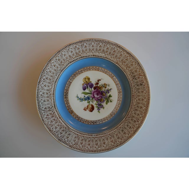 Traditional Antique Pirkenhammer / Czechoslovakian Dinner Plates- Set of 6 For Sale - Image 3 of 11