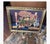 French Tapestry. Vintage French Tapestry Framed Needlepoint With Beading For Sale - Image 11 of 12