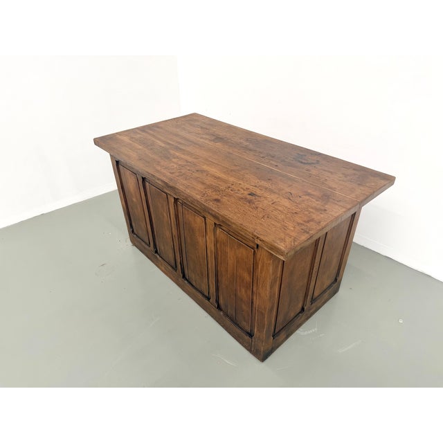Oak Shop Counter with Drawers, France, 1920s For Sale - Image 13 of 18