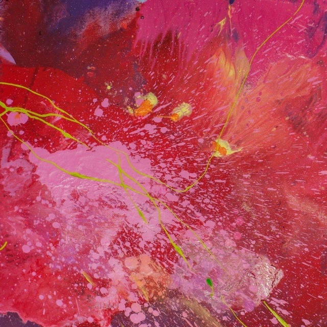 Early 21st Century Agnieszka Zawisza, Flower, Oil on Canvas For Sale - Image 5 of 6