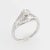 Elegant & finely detailed Art Deco era ring (circa 1920s to 1930s), crafted in 14 karat white gold. Centrally mounted...