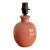 1970s Small Salmon Pink Ceramic Lamp For Sale