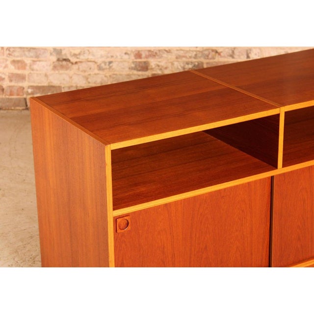 Mid-Century Modern Danish Vinyl Record Player Sideboard, 1970s For Sale - Image 4 of 12
