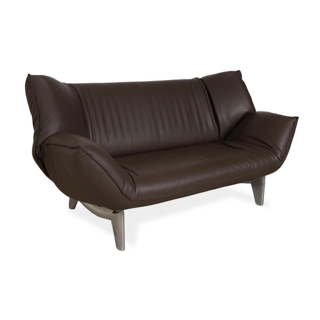 Tango 2-Seater Sofa in Brown Leather from Leolux For Sale - Image 6 of 16