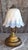Vintage Table Lamp with Metal Base and Relief Glass Shade, 2000s, in Very Good conditions. Designed from 2000 European...