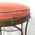 Vintage Wrought Iron Vanity Stool With Twisted Legs and Upholstered Seat For Sale In Philadelphia - Image 6 of 12