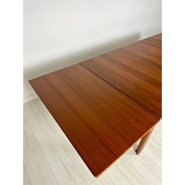 Wood Vintage Swedish Extendable Dining Table in Teak by Nils Jonsson for Hugo Troeds, 1960s For Sale - Image 7 of 12