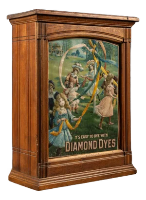 Early 20th Century Diamond Dyes Cabinet