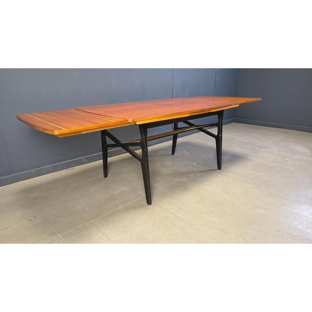 1950s Mid-Century Modern Italian Extendable Dining Table, 1950s For Sale - Image 5 of 11