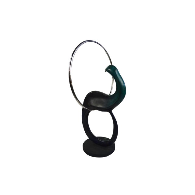 Colin Webster Watson, Large Bronze Modernist Biomorphic Sculpture Abstract Bird Colin Webster Watson For Sale - Image 12 of 18