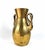 Art Nouveau Vintage Brass Swan Handle Vase For Sale - Image 3 of 6