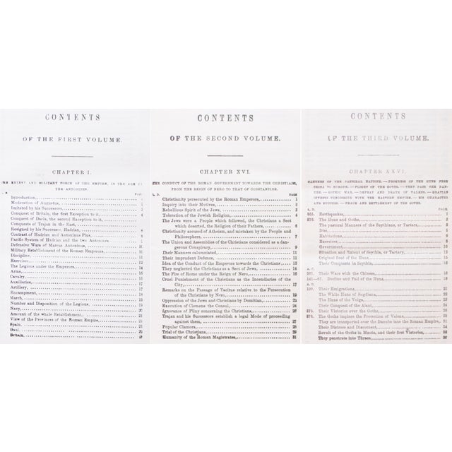 1899 Edward Gibbon "The Decline and Fall of the Roman Empire", Complete Set of 6 Volumes For Sale - Image 15 of 18