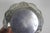 Silver Vintage Small Silver Wine Bottle Coaster Tray Ruffled Edge, Round Silver Plated Dish With Pierced Cutout Details Trinket Pillar Candleholder For Sale - Image 8 of 8