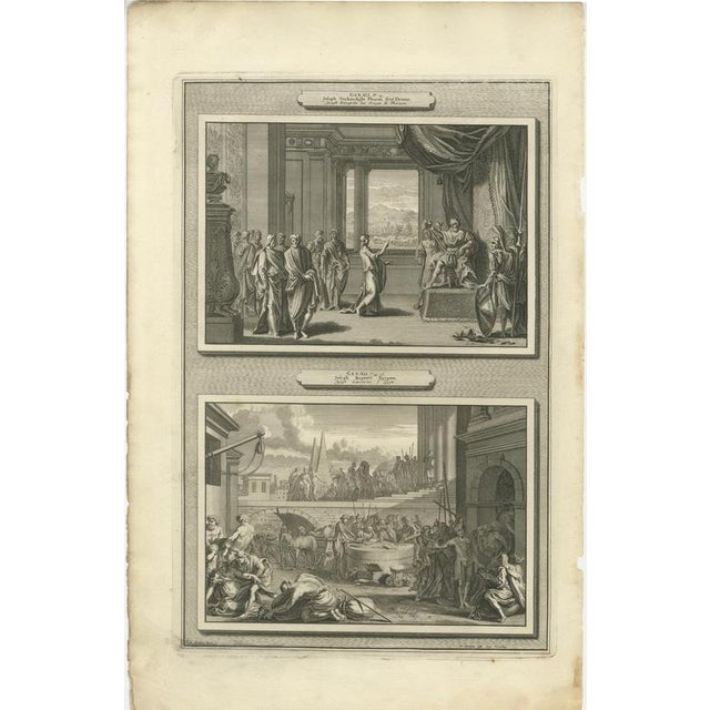 Abraham de Blois, Joseph and Moses, 1700, Engravings, Set of 6 For Sale - Image 6 of 10