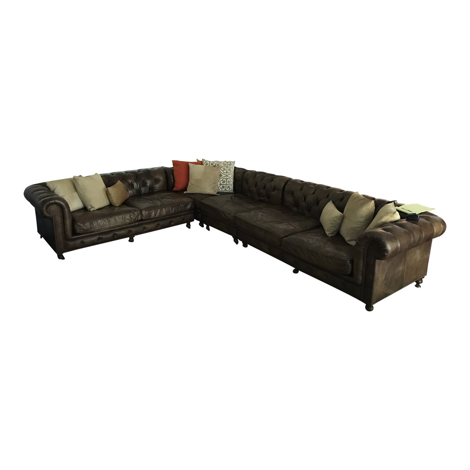 Restoration Hardware Kensington L Shaped Sectional Couch With