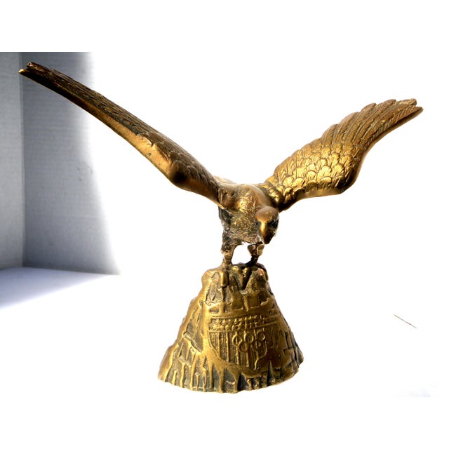 1970s U S Olympic Team Medal Winner's Sculpture Solid Brass Eagle Statue For Sale - Image 10 of 17