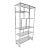 Design Institute of America Chrome and Glass Etagere For Sale