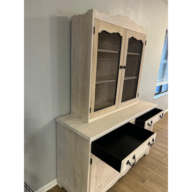 Refinished wooden hutch that is crafted by hand and created to center the perfect room in your home. Wood carries the most...