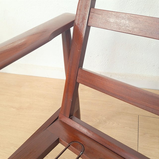 Wood Svan Armchair by Haldor Vik & Ingmar Relling for Ekornes, Norway, 1960s For Sale - Image 7 of 13