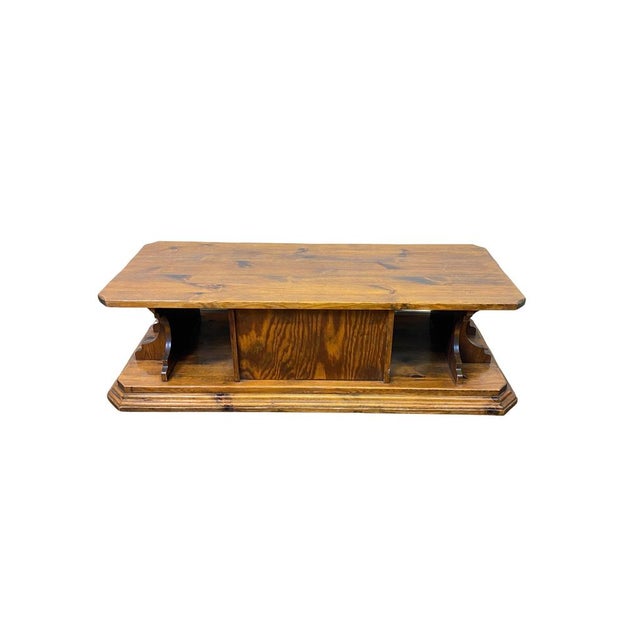 Wood French Provençal Wooden Coffee Table, 1950s For Sale - Image 7 of 7